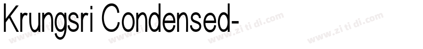Krungsri Condensed字体转换